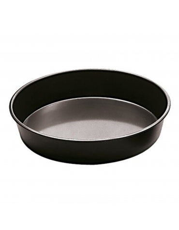 Teglia tonda per pizza in ferro blu - diametro cm 45 - altezza cm 4