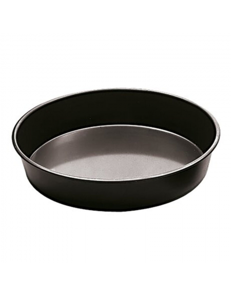 Teglia tonda per pizza in ferro blu - diametro cm 45 - altezza cm 4