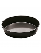 Teglia tonda per pizza in ferro blu - diametro cm 50 - altezza cm 4