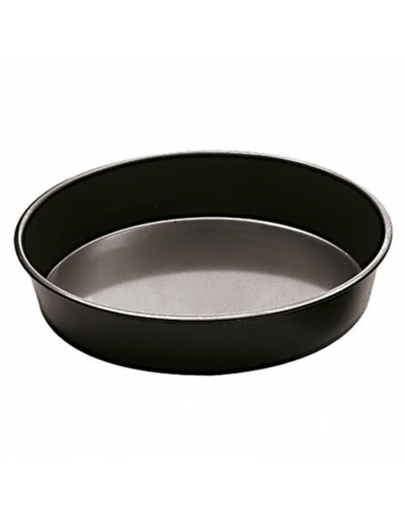 Teglia tonda per pizza in ferro blu - diametro cm 50 - altezza cm 4