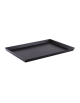 Teglia per pizza rettangolare in ferro blu - cm 60x40x3h