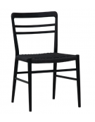 Sedia in legno di betulla seduta impagliata - cm 49x47x81h