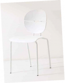 Sedia con struttura in metallo verniciato, seduta e schienale in polipropilene - colore a scelta - cm 46x42x81h