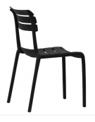 Sedia in polipropilene, resistente ai raggi UV - cm 41x41x82h