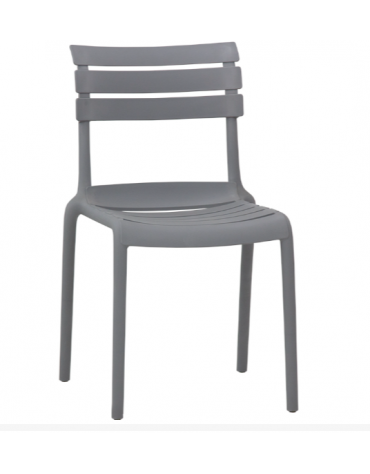 Sedia in polipropilene, resistente ai raggi UV - cm 41x41x82h