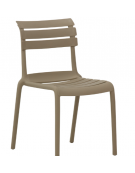 Sedia in polipropilene, resistente ai raggi UV - cm 41x41x82h