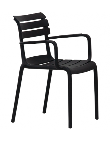 Poltroncina in polipropilene, resistente ai raggi UV - cm 41x41x82h
