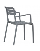 Poltroncina in polipropilene, resistente ai raggi UV - cm 41x41x82h