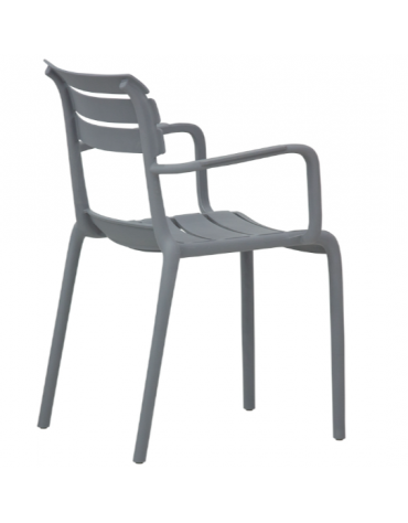 Poltroncina in polipropilene, resistente ai raggi UV - cm 41x41x82h