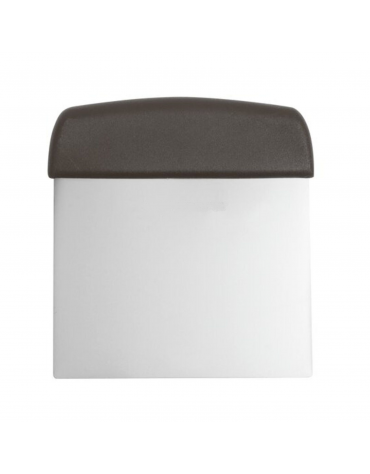 Raschietto in acciaio inox con manico in polipropilene - cm 12x16