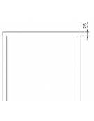 ARMADIO DEGENZA A 1 POSTO IN LEGNO MELAMINICO VARI COLORI CON 1 VANO SUPERIORE ED ASTA APPENDIABITI-CM 50,2x60x200h
