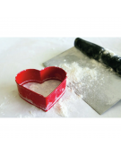 Raschietto in acciaio inox con manico in polipropilene - cm 18x9