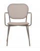 Poltroncina in metallo verniciato per uso esterno, seduta e schienale in textilene - cm 45x45x82h