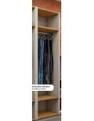 ARMADIO DEGENZA A 1 POSTO IN LEGNO MELAMINICO VARI COLORI CON 2 VANI INTERNI ED ASTA APPENDIABITI-CM 50,2x60x200h