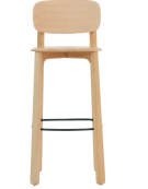 Sgabello con struttura in legno di faggio- cm 40x38x100h