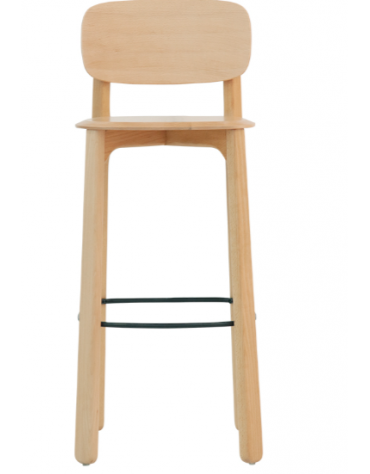 Sgabello con struttura in legno di faggio- cm 40x38x100h