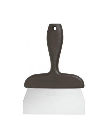 Spatola triangolare con lama in acciaio inox e manico in polipropilene - dimensione lama cm 15x6