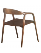 Poltroncina in legno di frassino, seduta in legno multistrato - cm 45x48x79h