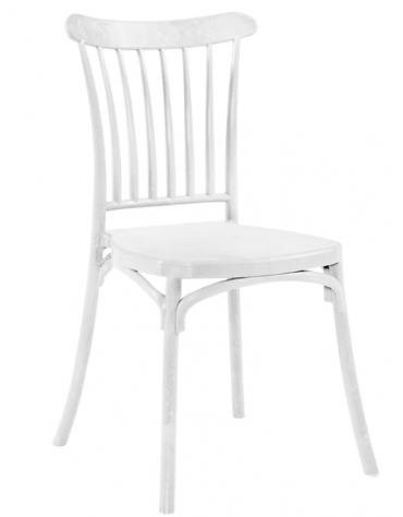 Sedia in polipropilene con fibra di vetro, resistente ai raggi UV- cm 44x42x88h