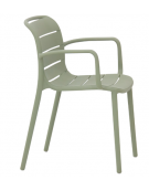 Poltroncina in polipropilene, anti raggi UV- cm 42x40x80h