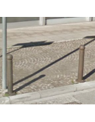 Dissuasore amovibile in acciaio zincato e verniciato - inclusa boccola con chiave - cm Ø10,2x110h