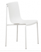 Sedia in metallo verniciato, scocca in polipropilene, anti UV - cm 44x40x81h