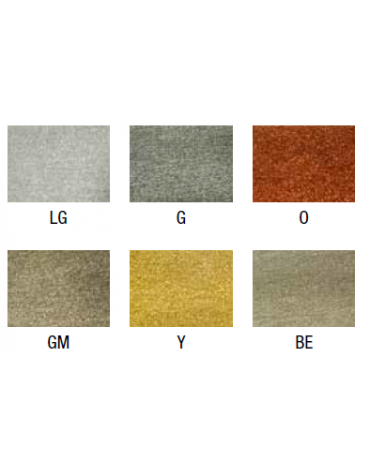 Poltrona in metallo e legno, seduta e schienale imbottito, rivestimento in tessuto - cm 50x53x71h