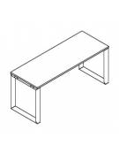 Scrivania dattilo operativa con gambe ad anello chiuso - cm 80x60x74h - Piano spessore mm 25 - Conforme ai CAM