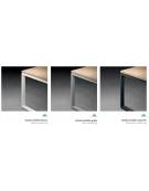 Scrivania dattilo operativa con gambe ad anello chiuso - cm 80x60x73,5h - Piano spessore mm 25