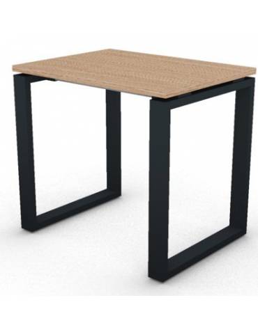 Scrivania dattilo operativa con gambe ad anello chiuso - cm 80x60x74h - Piano spessore mm 25 - Conforme ai CAM