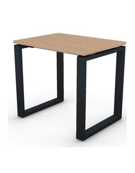 Scrivania dattilo operativa con gambe ad anello chiuso - cm 80x60x73,5h - Piano spessore mm 25