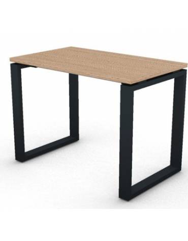 Scrivania dattilo operativa con gambe ad anello chiuso - cm 100x60x74h - Piano spessore mm 25 - Conforme ai CAM