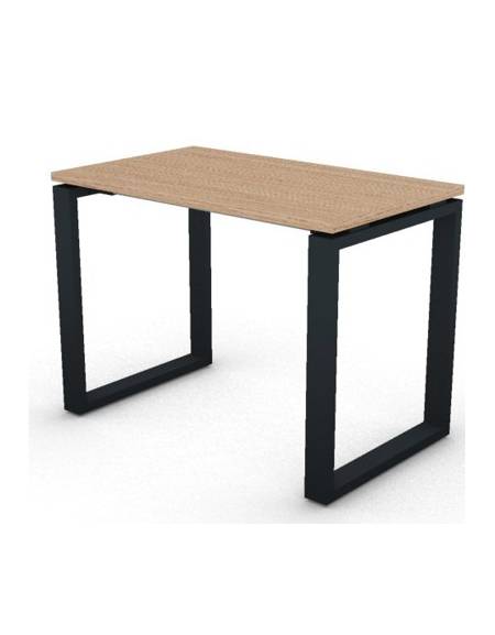 Scrivania dattilo operativa con gambe ad anello chiuso - cm 100x60x74h - Piano spessore mm 25 - Conforme ai CAM