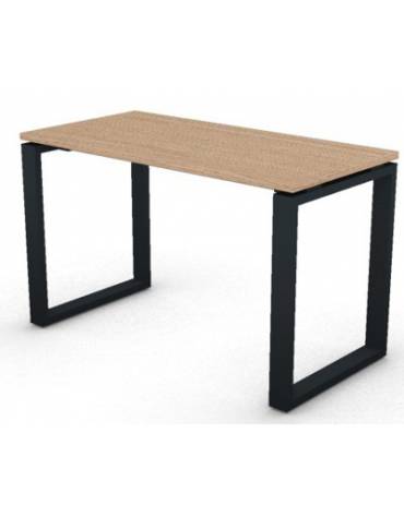 Scrivania dattilo operativa con gambe ad anello chiuso - cm 120x60x74h - Piano spessore mm 25 - Conforme ai CAM