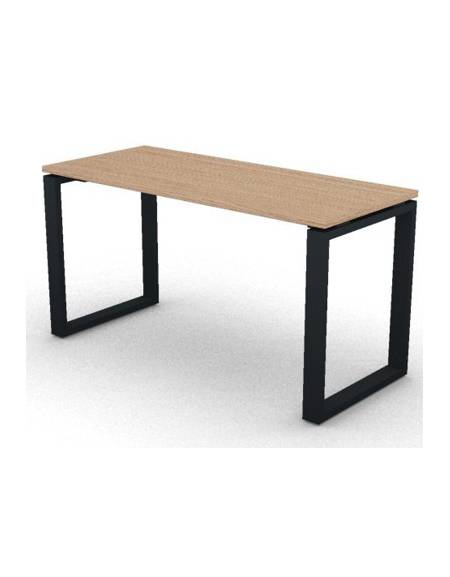 Scrivania dattilo operativa con gambe ad anello chiuso - cm 140x60x73,5h - Piano spessore mm 25 - Conforme ai CAM
