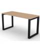 Scrivania dattilo operativa con gambe ad anello chiuso - cm 140x60x74h - Piano spessore mm 25 - Conforme ai CAM