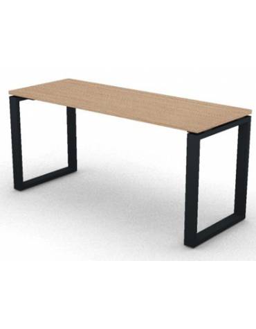 Scrivania dattilo operativa con gambe ad anello chiuso - cm 160x60x73,5h - Piano spessore mm 25 - Conforme ai CAM