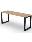 Scrivania dattilo operativa con gambe ad anello chiuso - cm 180x60x74h - Piano spessore mm 25 - Conforme ai CAM