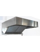 Cappa a parete snack inox per ristorante cm 280x75x20h