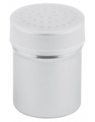 Spargizucchero in acciaio inox con diametro fori cm 2,5 - capacità ml 300 - diametro cm 7 - altezza cm 9