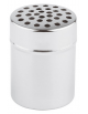 Spargizucchero in acciaio inox con diametro fori cm 5 - capacità ml 300 - diametro cm 7 - altezza cm 9