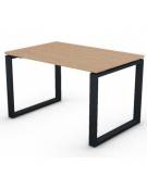 Scrivania ufficio operativa con gambe ad anello chiuso - cm 120x80x74h - Piano spessore mm 25 - Conforme ai CAM