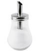 Spargizucchero in vetro con tappo in acciaio inox - Capacità ml 250 - Diametro cm 8 - Altezza cm 15