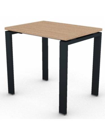 Scrivania dattilo operativa con gambe a U in bianco ,Grigio o Antracite - cm 80x60x73,5h - Piano spessore mm 25 - Conforme ai CA