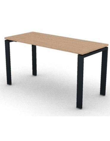 Scrivania dattilo operativa con gambe a U in bianco ,Grigio o Antracite - cm 140x60x74h -Piano spessore mm 25 -Conforme ai CAM