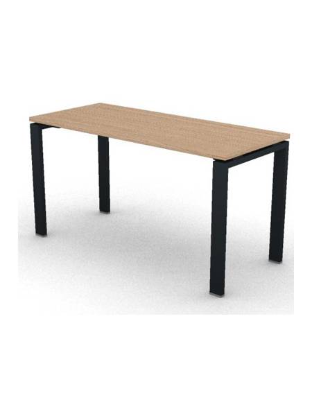 Scrivania dattilo operativa con gambe a U in bianco ,Grigio o Antracite - cm 140x60x74h -Piano spessore mm 25 -Conforme ai CAM