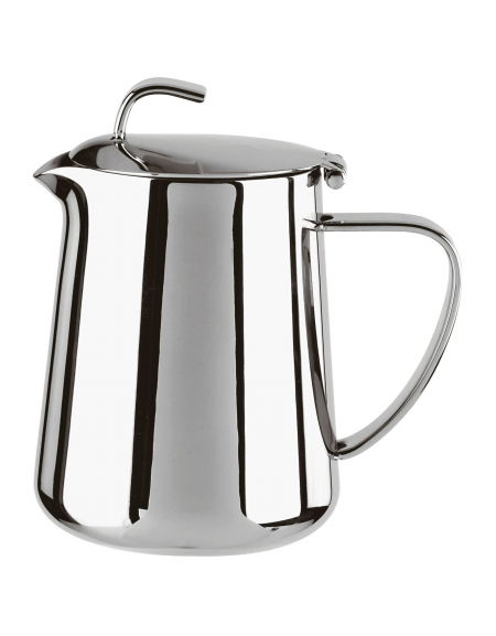 Lattiera in acciaio inox con coperchio - capacità lt 0,15