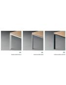 Scrivania dattilo operativa con gambe a U in bianco, Grigio o Antracite - cm 180x60x74h -Piano spessore mm 25 -Conforme ai CAM