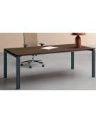 Scrivania dattilo operativa con gambe a U in bianco ,Grigio o Antracite - cm 180x60x73,5h - Piano spessore mm 25 - Conforme ai C