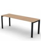 Scrivania dattilo operativa con gambe a U in bianco, Grigio o Antracite - cm 200x60x74h -Piano spessore mm 25 -Conforme ai CAM